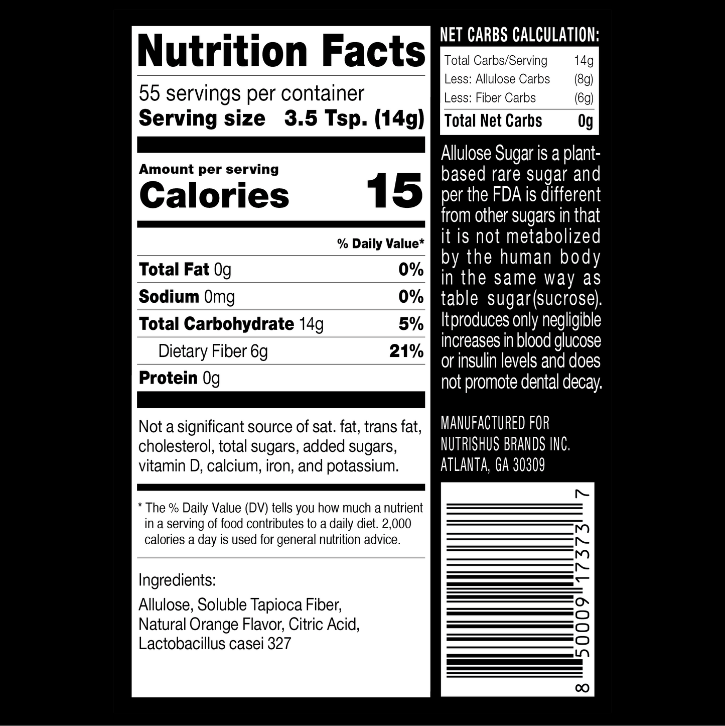 RxSugar Fiber Pro