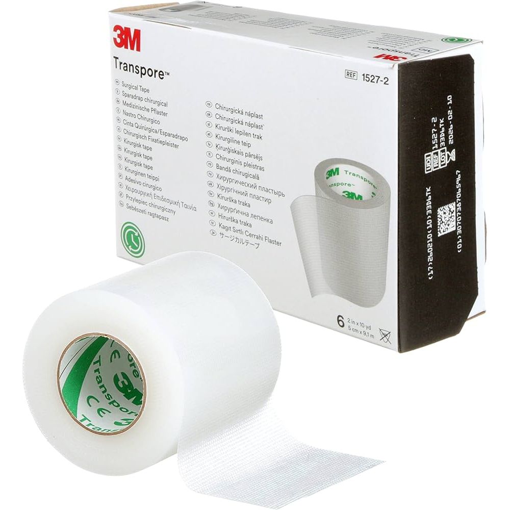 3M™ Transpore™ Transparent Medical Tape - 2" X 10 Yd
